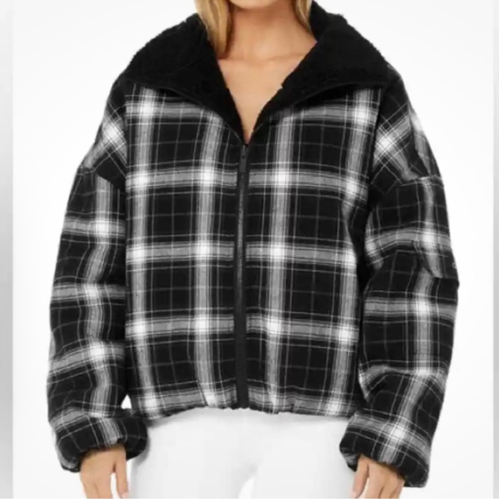 All Yoga Fleece Plaid Jacket
